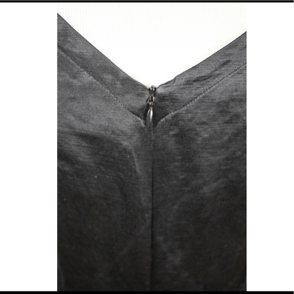 Studio 412 Black Satin Midi Dress Small - Picture 3 of 7